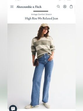 Abercrombie & Fitch The 90’s Relaxed Jean High Rise